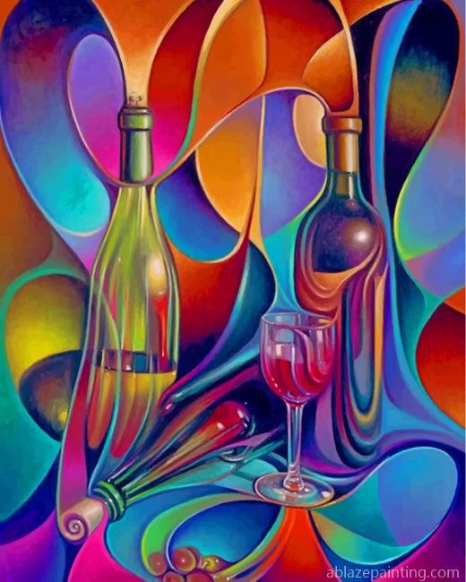 Abstract Bottles Paint By Numbers Painting By Numbers.jpg