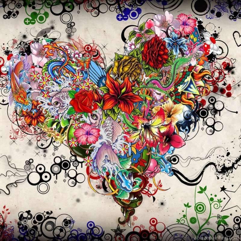Abstract Floral Heart Paint By Numbers.jpg