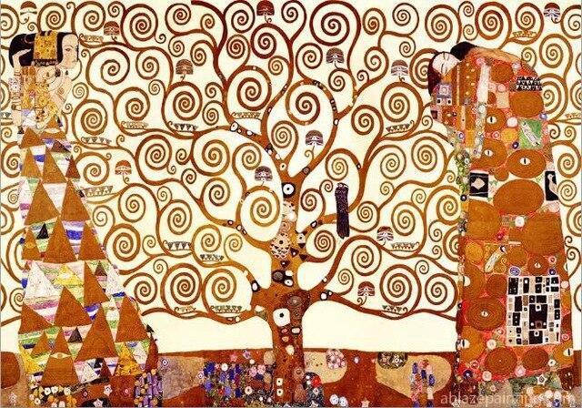 The Tree Of Life By Gustav Klimt Abstract Paint By Numbers.jpg