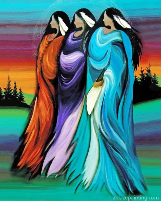 Abstract Native Ladies New Paint By Numbers.jpg