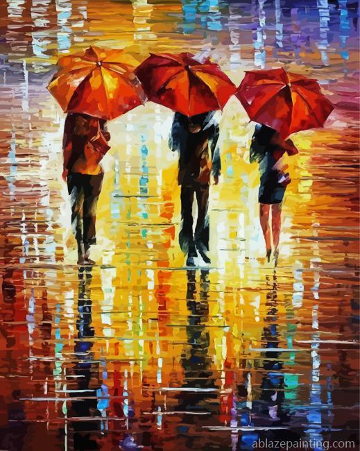 Walk Under Umbrellas Art Paint By Numbers.jpg