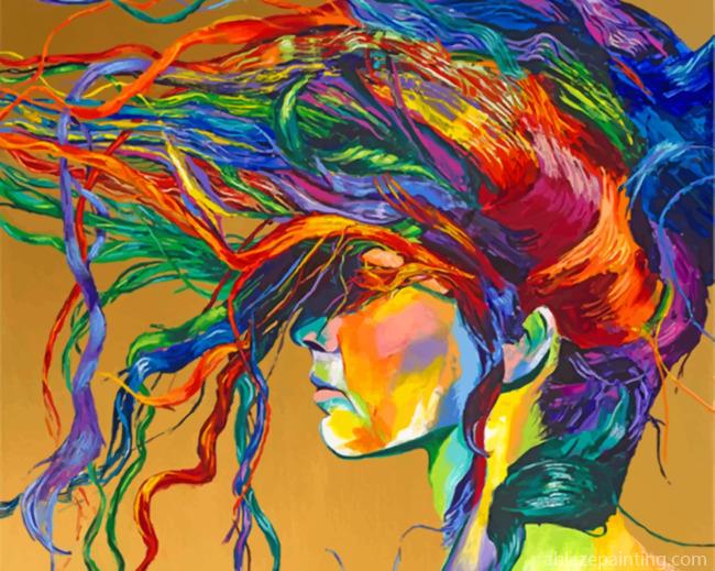 Abstract Colorful Woman Paint By Numbers.jpg