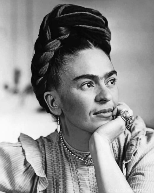 Black And White Frida Kahlo New Paint By Numbers.jpg