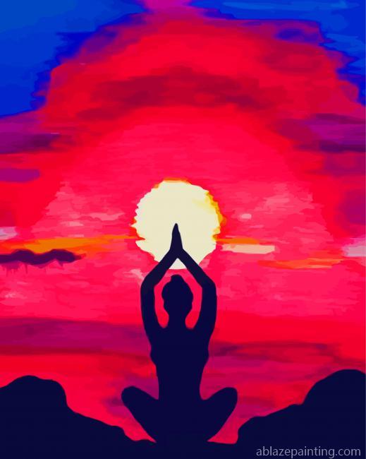 Yoga Girl Abstract Meditation Art Paint By Numbers.jpg