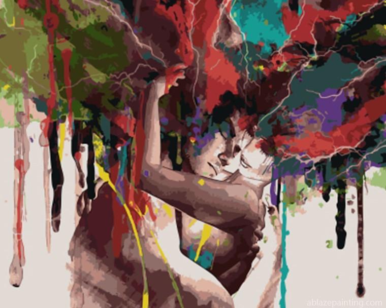 Colorful Couple Hugging Paint By Numbers.jpg