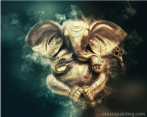 Golden Elephant Paint By Numbers.jpg
