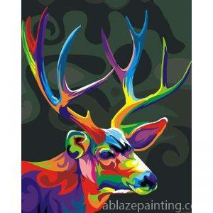 Colorful Deer Paint By Numbers.jpg