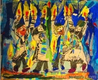 Joyous Flames Abstract Paint By Numbers.jpg