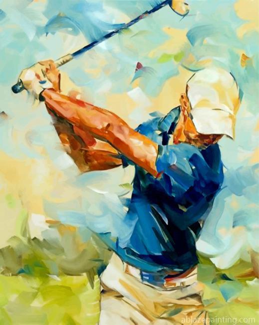 Abstract Golf Player Paint By Numbers.jpg