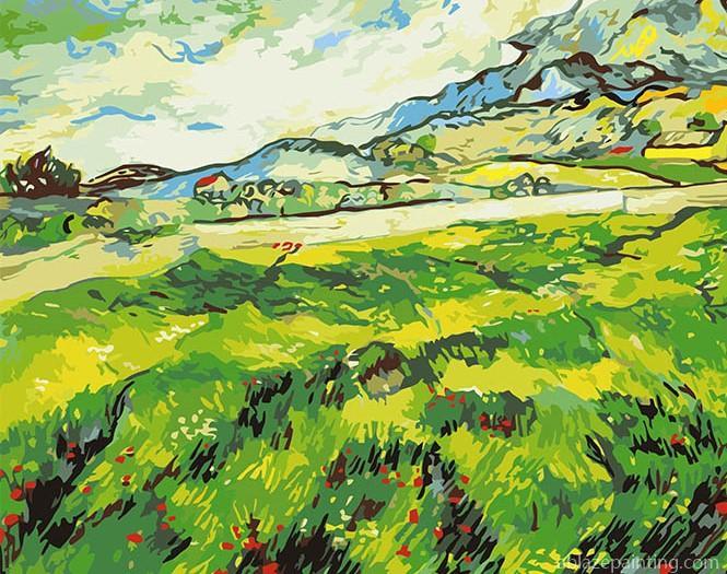 The Green Vineyard Vincent Van Gogh Landscape Paint By Numbers.jpg