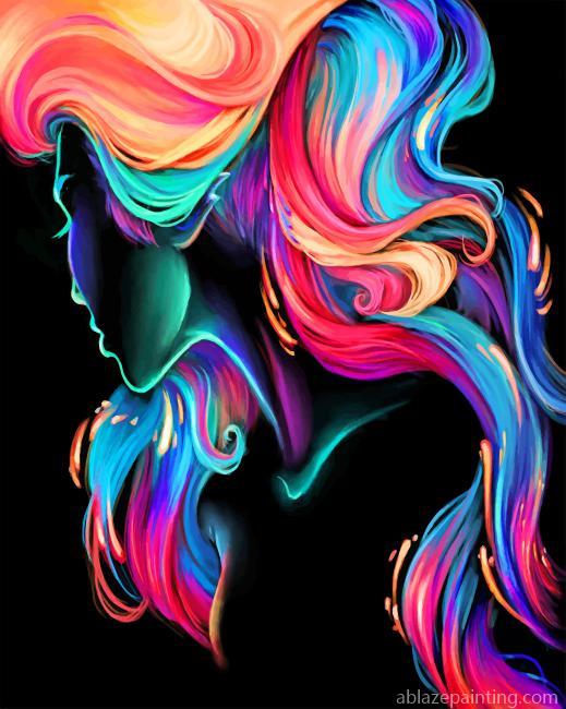Abstract Rainbow Hair New Paint By Numbers.jpg