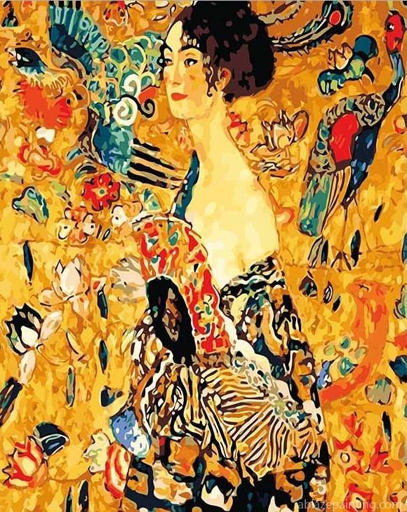 Lady With Fan By Gustav Klimt Paint By Numbers.jpg