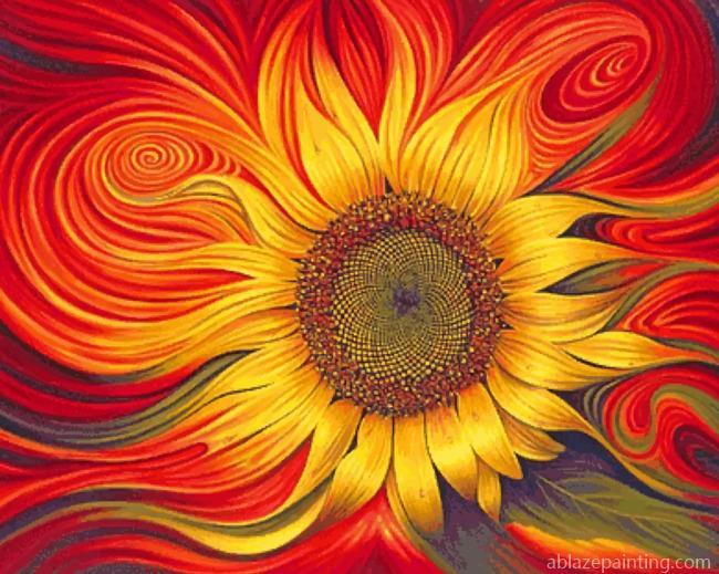 Abstract Sunflower Paint By Numbers.jpg