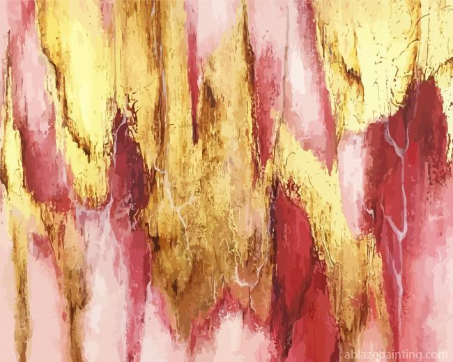 Pink And Gold Abstract Paint By Numbers.jpg