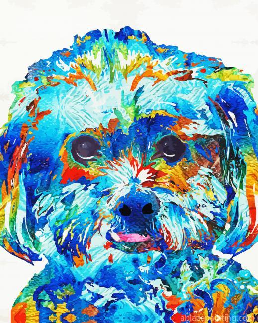 Colorful Abstract Shih Tzu Paint By Numbers.jpg
