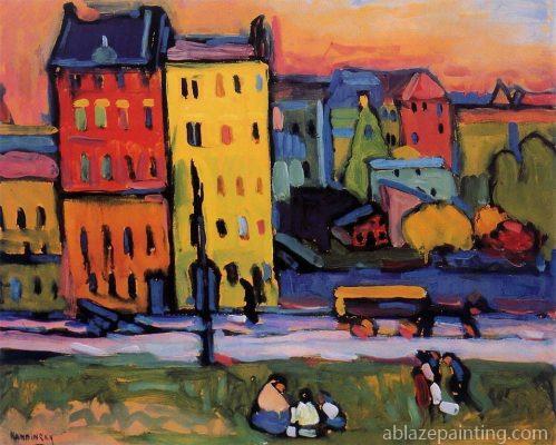 Houses In Munich By Wassily Kandinsky Paint By Numbers.jpg