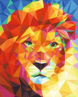 Abstract Lions Face Paint By Numbers.jpg