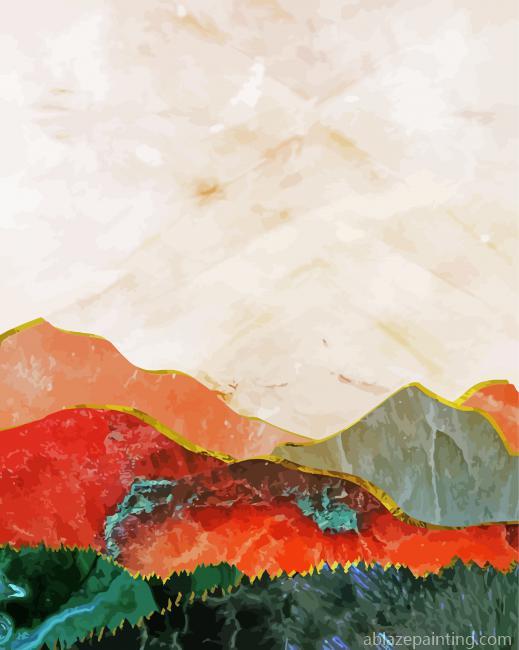 Colorful Abstract Mountain Paint By Numbers.jpg