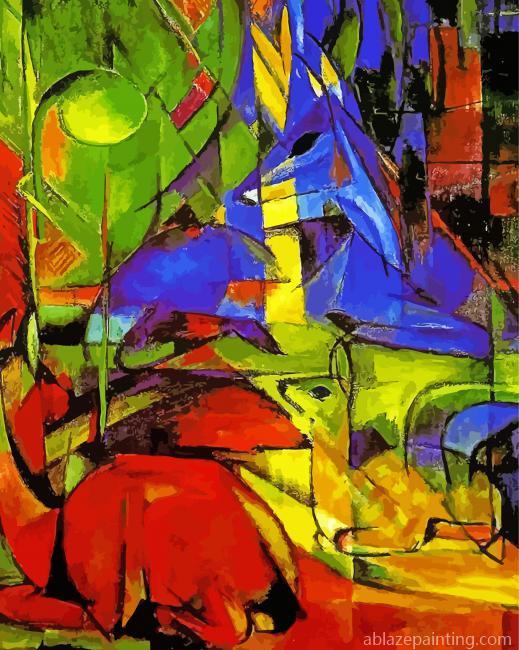 Franz Marc Reh Im Wald Paint By Numbers.jpg