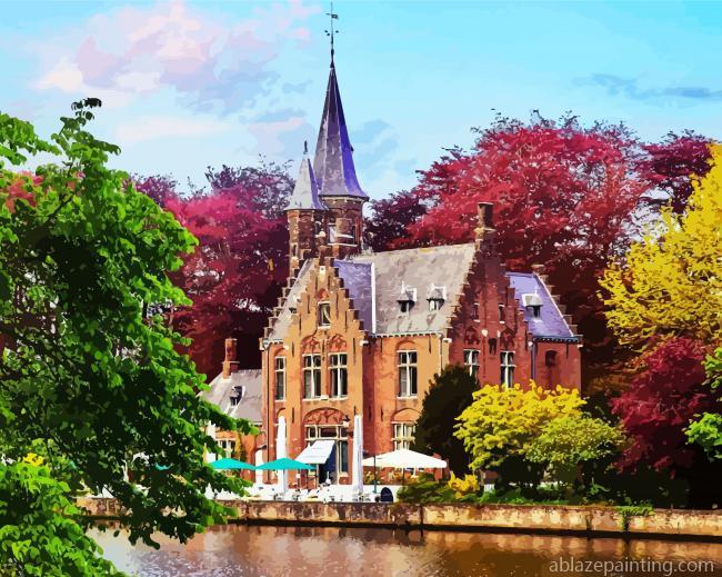 Minnewater Park Bruges Paint By Numbers.jpg