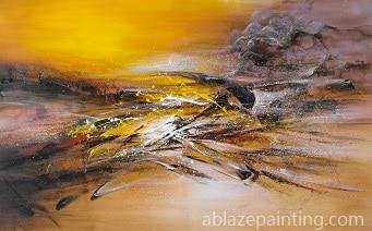 Golden Sand Abstract Paint By Numbers.jpg