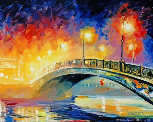 Lamps On A Bridge Paint By Numbers.jpg