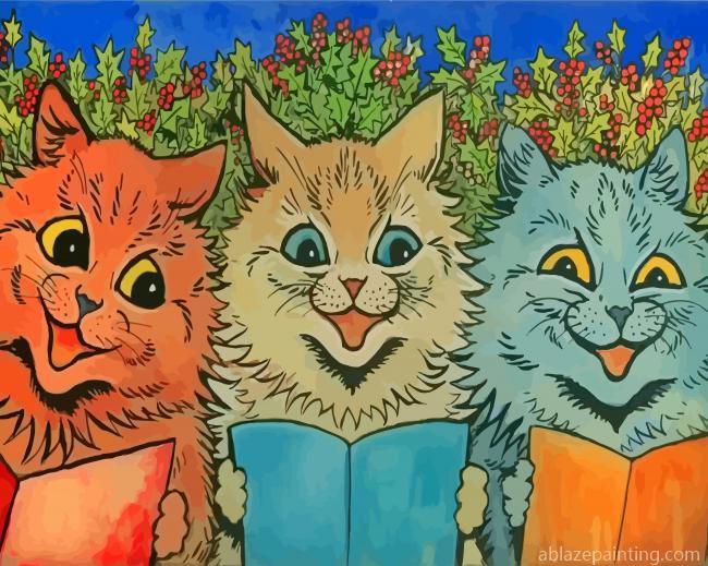 Carol Singing Cats Paint By Numbers.jpg