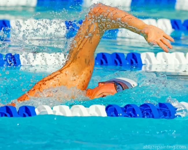 Swimmer Sports Paint By Numbers.jpg