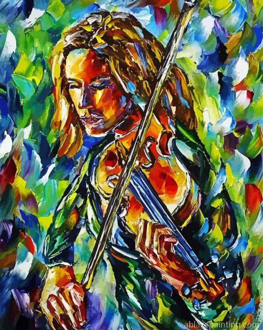 Abstract Violinist Lady Paint By Numbers.jpg