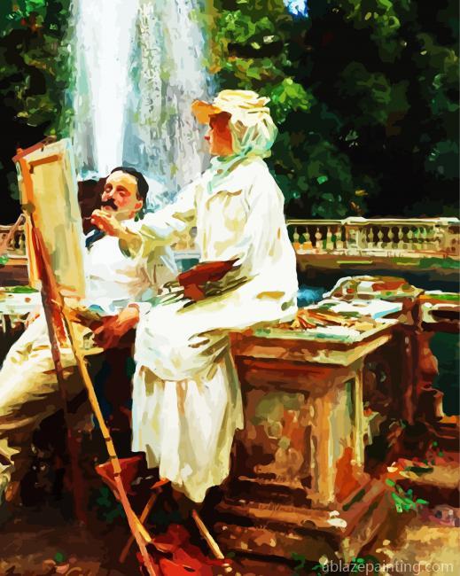 The Fountain Villa Torlonia Frascati Italy Paint By Numbers.jpg