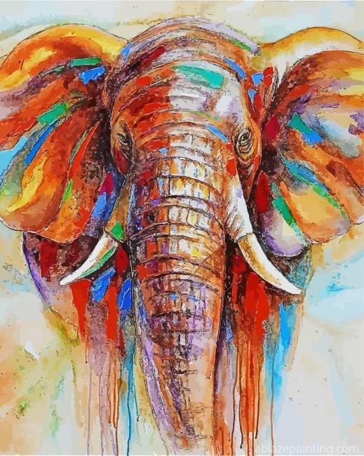 Elephant Head Art Paint By Numbers.jpg