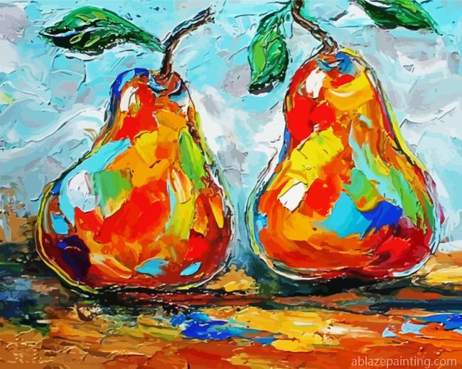 Abstract Three Pears Paint By Numbers.jpg