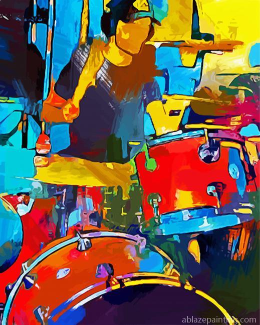 The Abstract Drummer Paint By Numbers.jpg