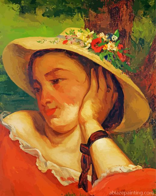 Woman In Straw Hat Paint By Numbers.jpg