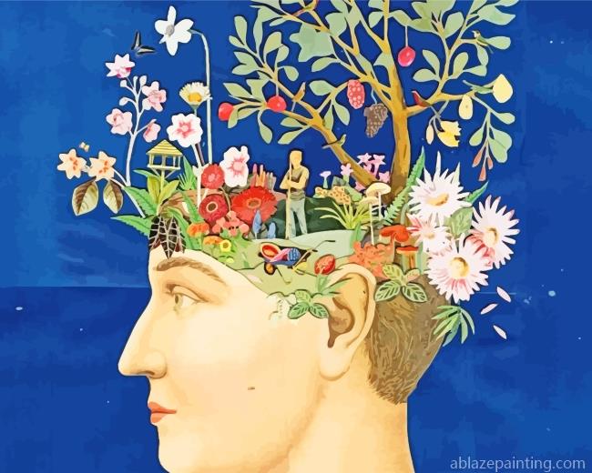 Floral Human Brain Paint By Numbers.jpg