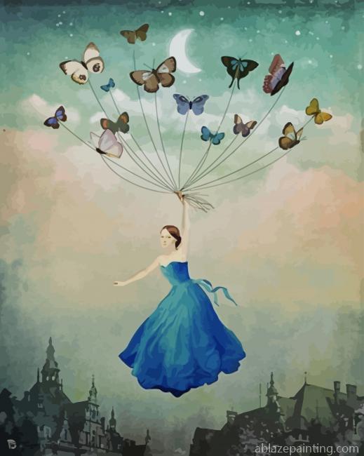Flying Girl With Butterflies New Paint By Numbers.jpg
