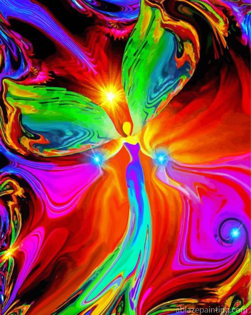 Abstract Colourful Angel Paint By Numbers.jpg
