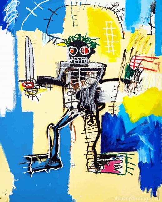 Warrior By Jean Michel Basquiat Paint By Numbers.jpg