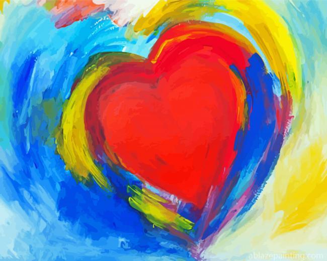 Abstract Rainbow Heart Paint By Numbers.jpg