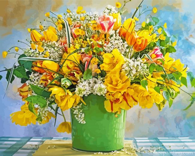 Aesthetic Spring Flowers Vase Paint By Numbers.jpg