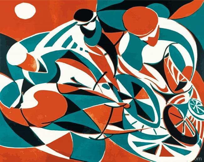 Abstract Cyclists Paint By Numbers.jpg
