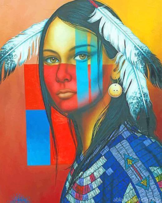 Native American Woman New Paint By Numbers.jpg