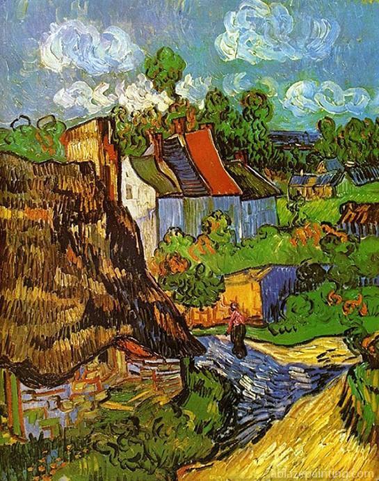 Houses In Auvers By Van Gogh Landscape Paint By Numbers.jpg