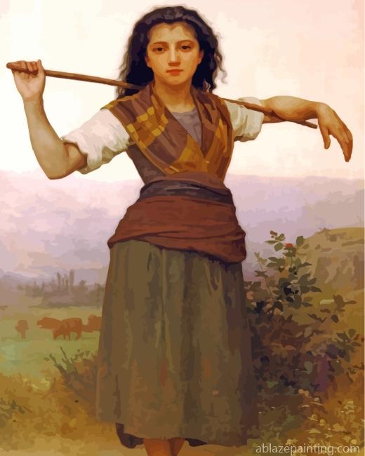 The Shepherdess Realism Art Paint By Numbers.jpg