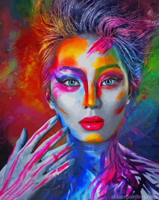 Colorful Girl Face New Paint By Numbers.jpg