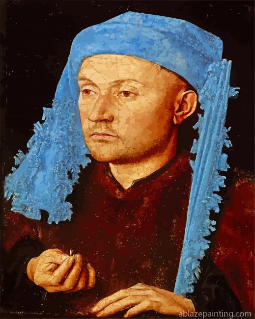 Portrait Of A Man With Blue Chaperon Paint By Numbers.jpg