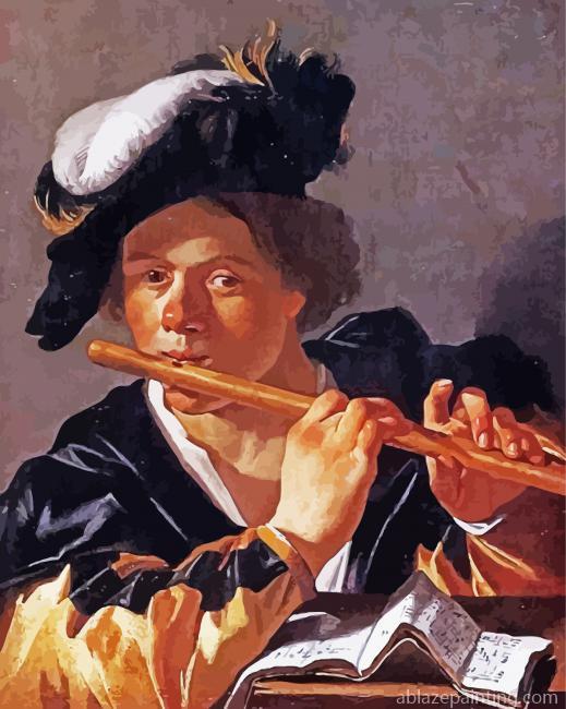 Man Playing Flute Paint By Numbers.jpg