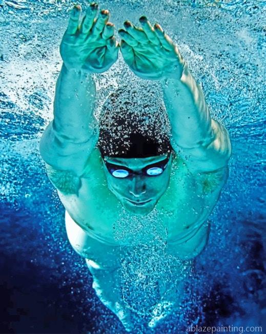 Swimmer Man Sports Paint By Numbers.jpg