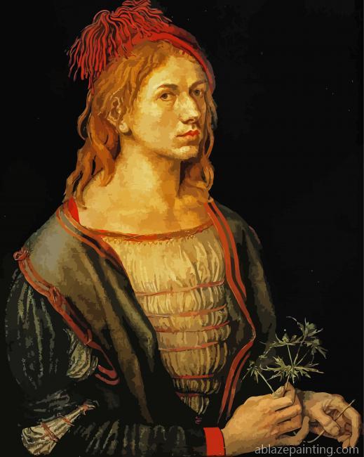 Portrait Of The Artist Holding A Thistle Paint By Numbers.jpg