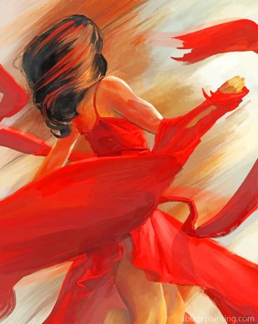 Abstract Woman In Red Arts Paint By Numbers.jpg
